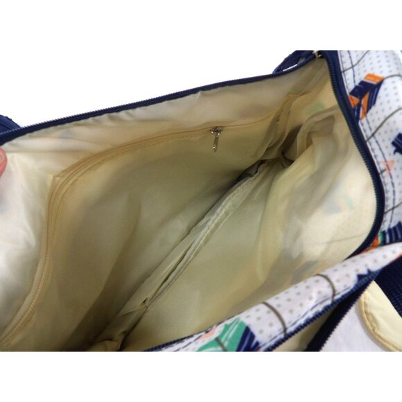 Diaper Travel Bag 5 Piece Matching Set Deep Blue Zipper Compartments NEW - Picture 5 of 11